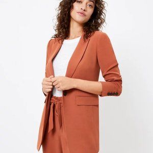 Long Modern Blazer Terracotta 6 NWT